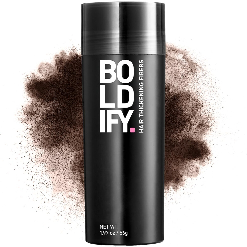 Boldify Dark/Brown Hair Fibres (56G) - Fill In Thinning And Fine Hair For An Instantly Fuller, Thicker Look - 14 Shades For Women And Men