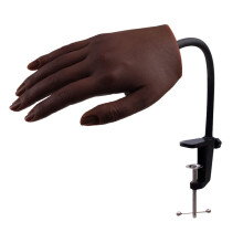KnowU Practice Hand for Acrylic Nails Silicone, Nail Practice Hand for Manicure, Nail Hand Practice Model for Beginners and Professionals,6# Right