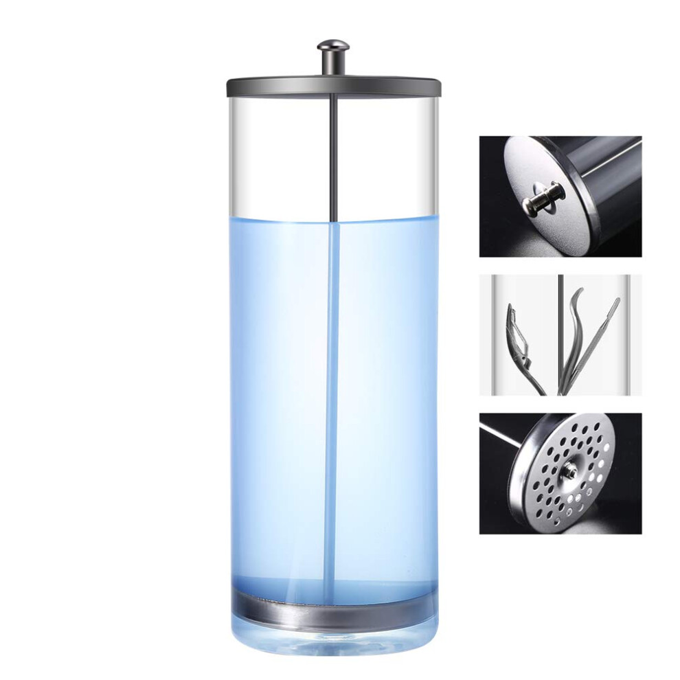 Pangding School Season Disinfection Jar, Professional Sterilization Glass Container Sanitizer Scissor Tweezers Disinfecting Jar Manicure Tools For Beauty Spa