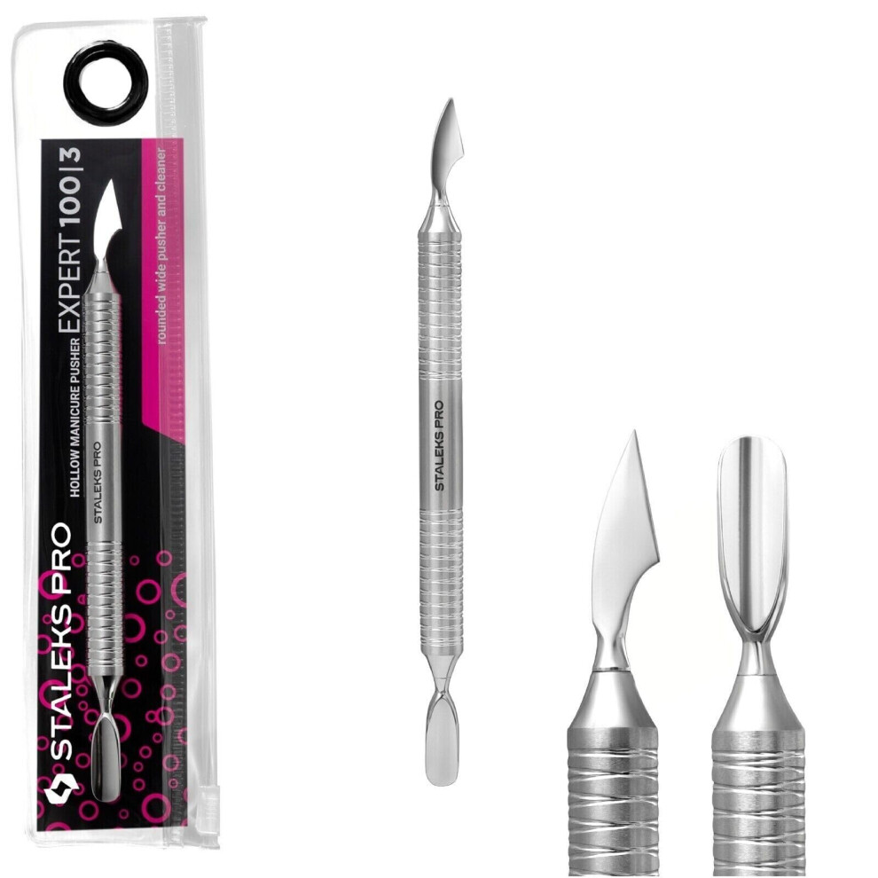 Staleks Pro Cuticle Pusher Hollow Manicure Pedicure Staleks Expert 100 Type 3 Round Pusher & Cutter Pe-100/3