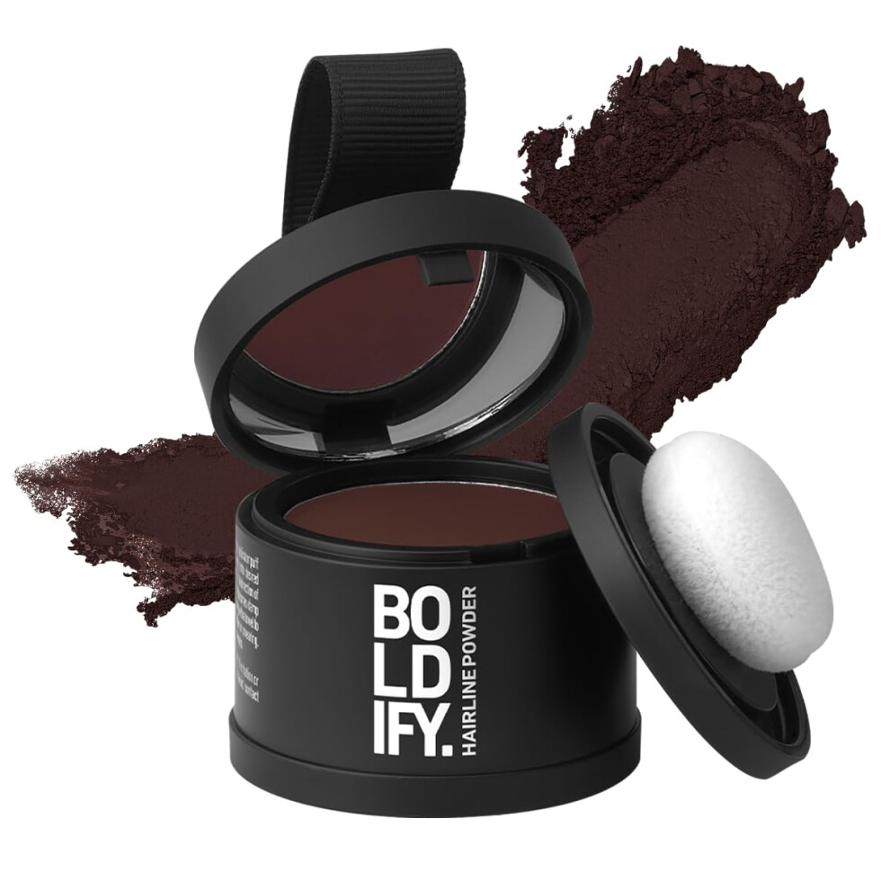Boldify Gray/Dark Hairline Powder - Root Touch Up Hair Color For Coverage - Bald Spot Concealing Hair Powder For Women And Men - 24-Hour Stain-Proof