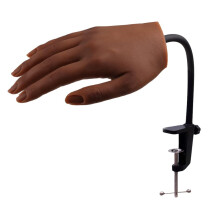 KnowU Practice Hand for Acrylic Nails Silicone, Nail Practice Hand for Manicure, Nail Hand Practice Model for Beginners and Professionals,5# Left
