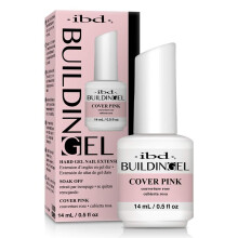 IBD Building Gel Cover Pink, 1 pack (14 ml) - MADE IN USA - LED/UV building gel 2-in-1 for nail extension