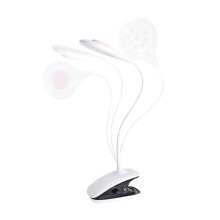 UV LED Nail Lamp with Gooseneck & Clamp,18W Flexible UV Gel Nail Dryer Desk Light for Curing Acrylic Gel Nails Art Tips,Hands Free,USB Input