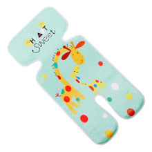 (green, 72x33cm) Baby Stroller Seat Pad Ice Silk Foldable Rollable Cooling Cushion Breathable Comfortable for Boys Girls