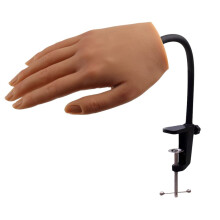 KnowU Practice Hand for Acrylic Nails Silicone, Nail Practice Hand for Manicure, Nail Hand Practice Model for Beginners and Professionals,3# Right