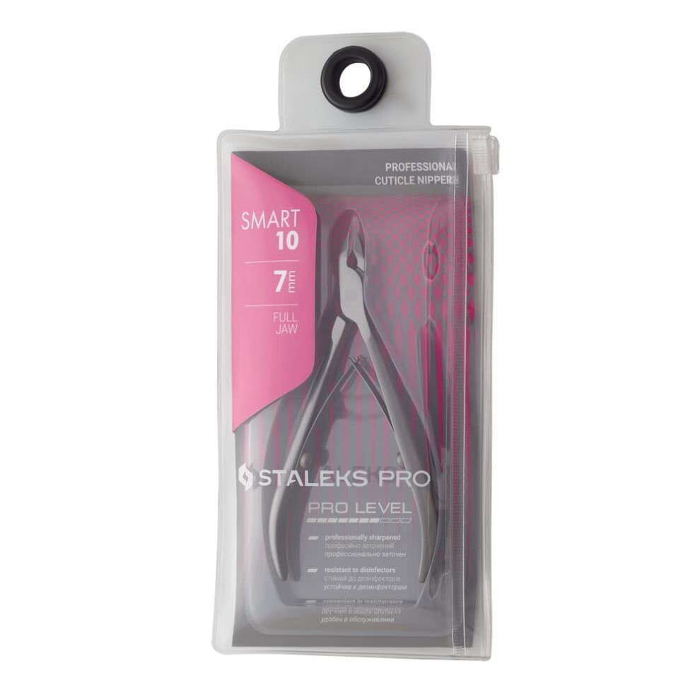 Staleks Pro Smart 10 Full Jaw 7 Mm Professional Cuticle Nippers - Model Ns-10-7