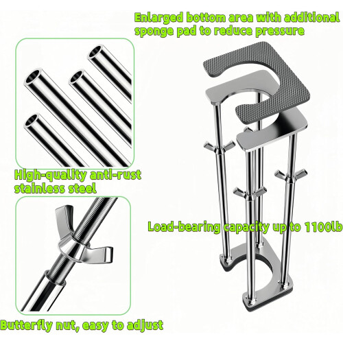 Undermount Sink Support Brackets, Heavy Duty Adjustable 4Bar  Kit, 18.1122.05 Inch 1