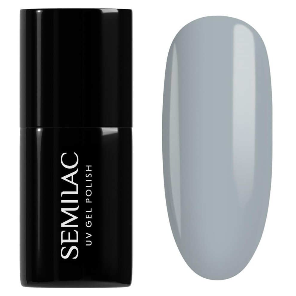 Semilac Grey Uv Hybrid Nail Polish, Number 183, 7 Ml, Pepper