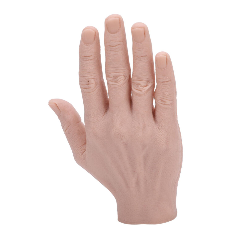 Punele Silicone Male Hand Model,Reusable Simulation Silicone Artificial Hand Model,Bendable Artificial Hand For Festival Props Painting Practice (Right Hand)