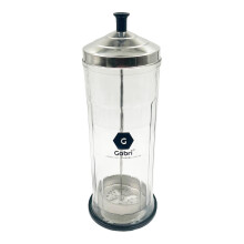Gabri Disinfectant Jar,Glass Disinfectant Jar, Nail Tool Steriliser with Removable Basket, Barber Disinfectant Jar, Stainless-Steel Parts,