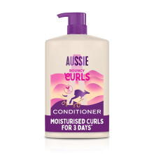 Aussie Bouncy Curls Hydrating Conditioner 1L XXL | Lightweight, no weigh down | Daily Moisture Boost for Wavy & Curly Hair | With Jojoba, Coconut &