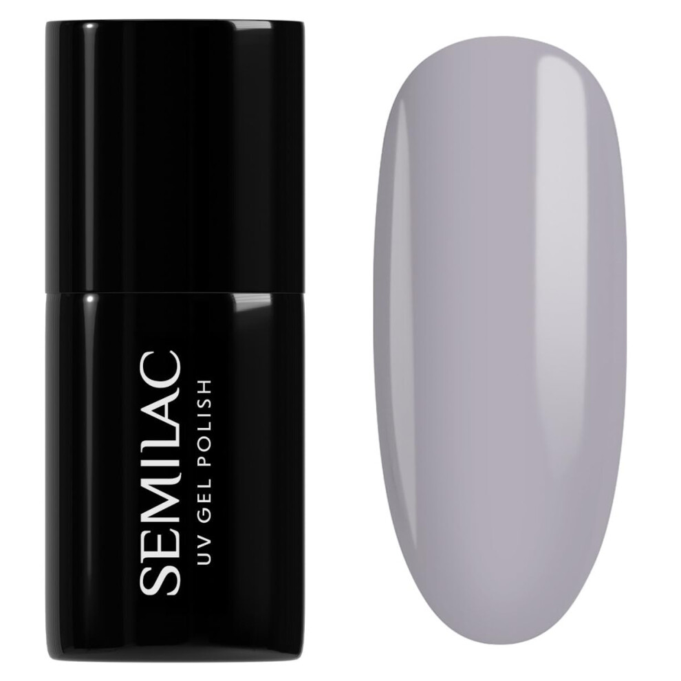 Semilac Grey Gel Nail Polish. 100% Odourless, Long Lasting & Easy To Apply. Uv/Led Gel Nail Varnish For Manicure & Pedicure At Home Or Salon 7Ml - 205