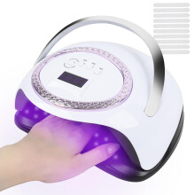 288W LED UV Nail Lamp, ANGNYA Fast Curing UV Light Professional Nail Dryer with 4 Timers & Auto Sensor for Gel Polish/Builder/Glue Gels Fingernail and