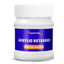 7 Artists Acrylic Retarder 230 ml ? Slow Drying Medium for Acrylic Paint | Professional Acryl Paint Mixer & Drying Time Extender | Slow Dry Artists