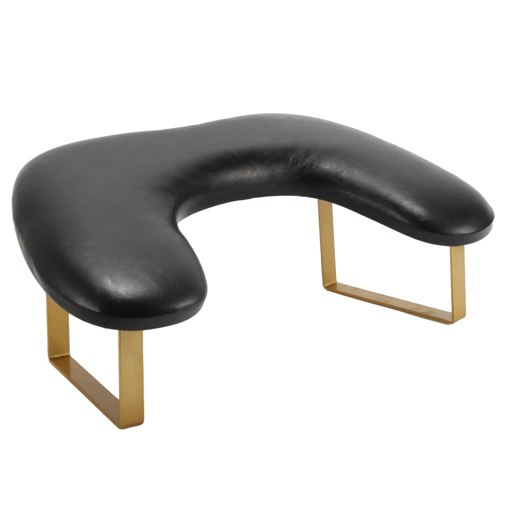 Vocoste Black Arm Rest For Nails Tech, U Shaped Nail Hand Rest,