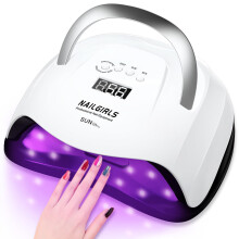 LED UV Nail Lamp, NAILGIRLS 168W Fast UV Light for Gel Nail Polish, Professional Curing Lamp with 4 Timer Setting Auto Sensor, Nail Dryer for