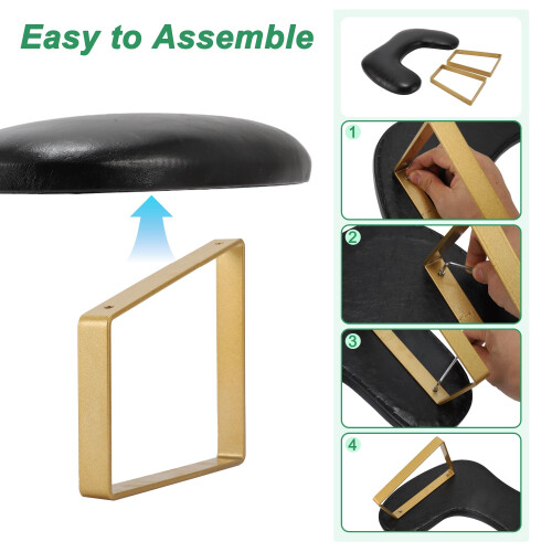 VOCOSTE Arm Rest for Nails Tech, U Shaped Nail Hand Rest, Black 2