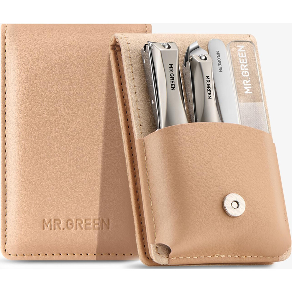 Mr.green Nail Clippers, Upgraded Anti-Splash Nail Clipper Set With Nail File And Tweezers & Catcher, Professional Practical Manicure Nail Care Kit