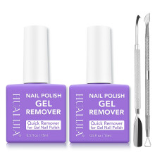 2 Pack Gel Nail Polish Remover, Gel Polish Remover Kit- Quickily and Easily Removes Nail Polish at Home in 2-5 Mins - No Need for Foil, Soaking or