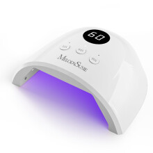 MelodySusie Compact Advanced UV Nail Lamp, P-Plus30F Nail Light with 3 Timers & Smart Sensor Cures All Gels, Especially Rhinestone Glue, Solid & Liner