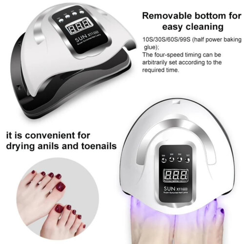 BEENLE 280W UV LED Nail Lamp with Automatic Sensor / 4 Timer Setting for Gel Nails, Home and Salon Use 2