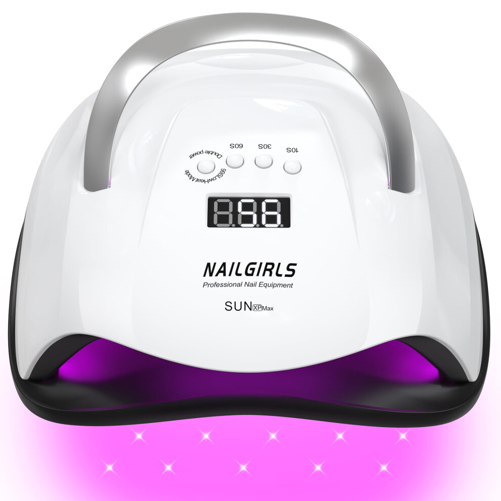Nailgirls Light Led Uv Nail Lamp, 268W Fast Uv For Gel Nail Polish, Professional Curing Lamp With 4 Timer Setting Auto Sensor, Nail Dryer For