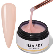 Bluesky Builder Gel For Nails, Gel Nail Polish, Nail Strengthener, Nail Extension Tips, Nude, 30ml (Requires Curing Under LED UV Lamp)