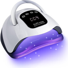 320W UV LED Nail Lamp Professional LED Nail Dryer for Gel Nails with 72pcs Lamp Beads, Touch Screen 4 Timers and Automatic Sensor Ideal for Home