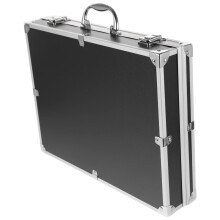 ERINGOGO Lockable Aluminum Alloy Toolbox Portable Metal Case with Handle Large Capacity Tools Container for Home Workshop Travel Storage
