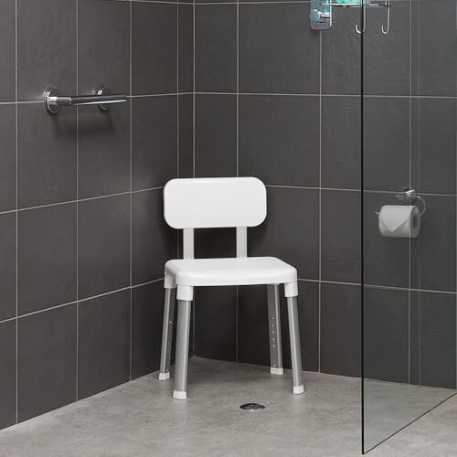 Croydex Croydex Modular Shower Seat with Arms, White 1