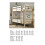 STRICTLY BEDS&BUNKS Everest Classic Bunk Bed (Short) 2ft 6 Single (5ft 9 Length) 2