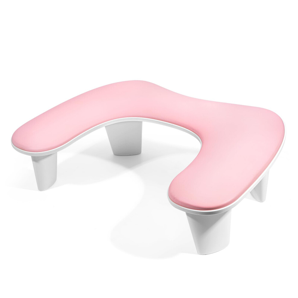 Lionvison Pink Lionvision Nail Arm Rest U-Shape: Arm Rest For Nails For Use In Nail Salons - French Nail Art Arm Rest For Nail Art Lovers Nail Art Salon