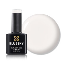 BLUESKY All in One Fast and Easy Builder Gel Sensitive 15ml, Milky Warmth - White, Nail Strengthener and Extender for Sensitive Nails, Requires Curing