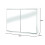 Croydex Croydex Simplicity Self-Assembly 2 Door Mirror Cabinet (FSC MDF), White 3