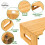 Bamboo Potty Stool for Adults, Foldable and Non-Slip 5