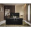 YB INTERIORS LTD Scroll Sleigh Bed Frame Upholstered Bed Frame With 125cm High Floor Standing Headboard Bed Frame Without Storage (Black, 3FT Single) 1
