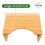 Bamboo Potty Stool for Adults, Foldable and Non-Slip 3