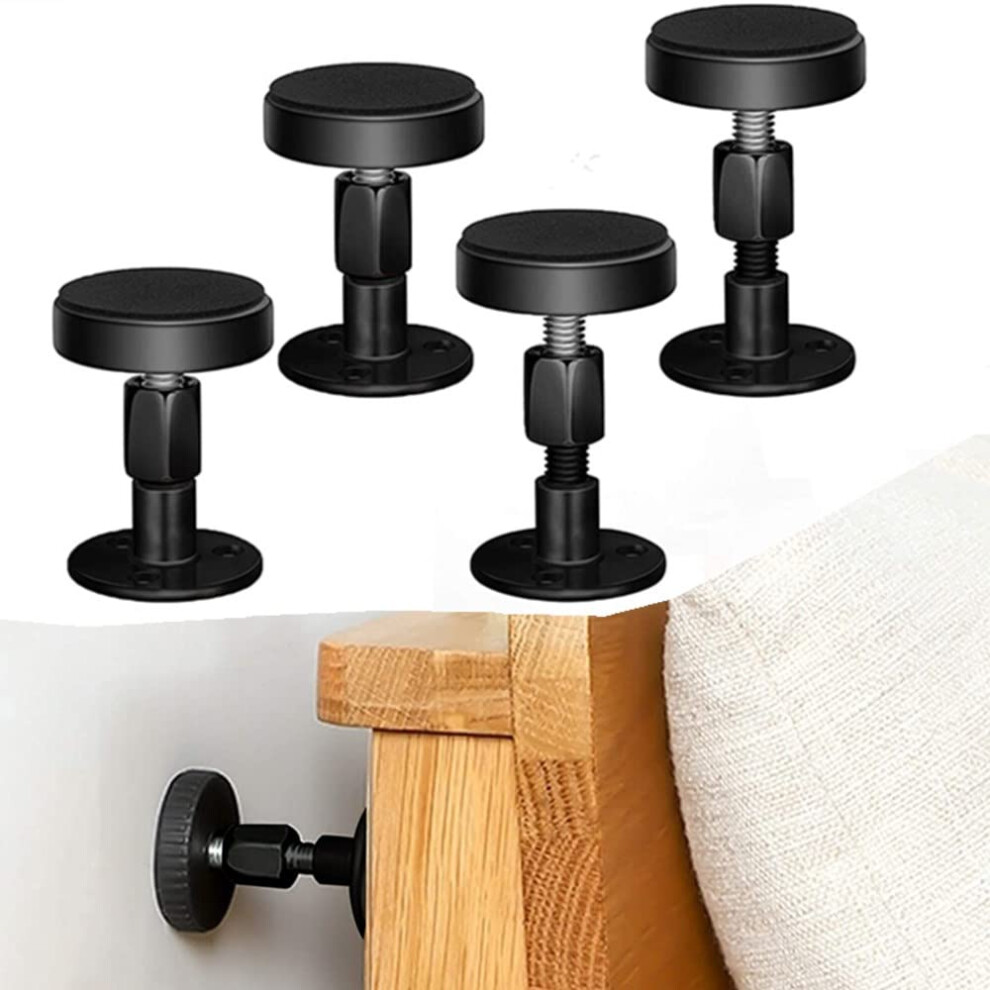 Oukeyi 4 Pieces Of Adjustable Threaded Bed Frame Anti-Shake Tool,Headboard Stoppers?Bed Stoppers ?Wall Bed Headboard Anti-Shake Fixer For Beds 5051221673073