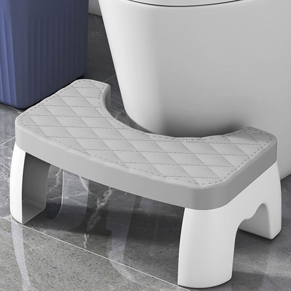 Tel Charme * 6.7In Toilet Stool Step For Adults & Kids, Detachable & Anti-Slip Bathroom Stool, Squatting Potty Stool For Healthier Posture, Heavy Duty Toilet Step