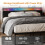 BEXEVUE 4ft6 Double Bed Frame with Power Outlets & LED Strip - Double Solid Vintage Iron Platform Bed, Ergonomic Storage Headboard, Modern Design High 5