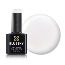BLUESKY All in One Fast and Easy Builder Gel 15ml, Neutral Beauty - White, Nail Strengthener and Extender for Long, Strong Nails and Nail Extensions,