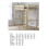 STRICTLY BEDS&BUNKS Eldon High Sleeper Loft Pine Bunk Bed, 4ft 6 Double 2