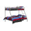 DHP Furniture Bunk Bed Silver/Grey Single Over Double 1