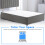 ComfoRest - Modern 4FT Small Double Divan Bed, NO DRAWER | Minimalist Frame for Compact Spaces | Reliable Design for Versatile Living Solutions (Grey 3
