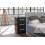 Birlea Birlea Lynx 3-Drawer Bedside Table - High-Gloss, Black 2