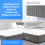 ComfoRest - Modern 4FT Small Double Divan Bed, NO DRAWER | Minimalist Frame for Compact Spaces | Reliable Design for Versatile Living Solutions (Grey 4