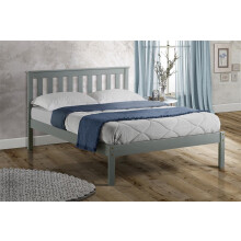 Birlea Denver Low End Bed, Wood, Grey, Double