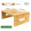 Bamboo Potty Stool for Adults, Foldable and Non-Slip 4