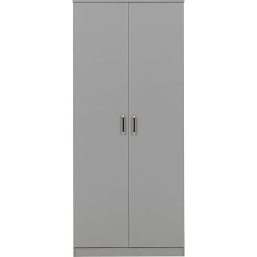 Seconique Seconique Dakota 2 Door Wardrobe in Light Grey 2